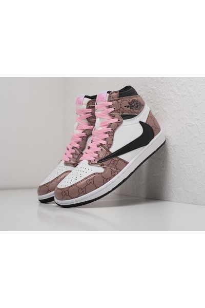 Кроссовки Nike Air Jordan 1 Mid x Travis Scott