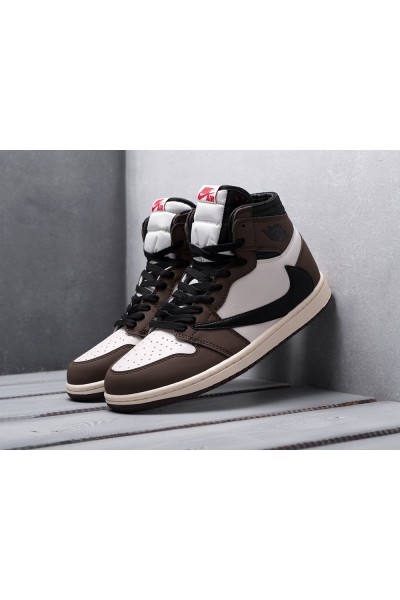 Кроссовки Nike Air Jordan 1 Mid x Travis Scott